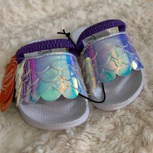 Baby girls Mermaid Slide On Sandal with strap